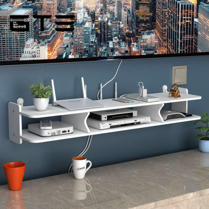 GTE DVD Player Rack TV Rack Living Room Bedroom Wall Storage Organizer ...