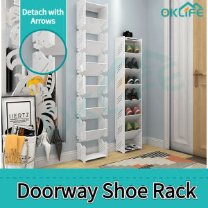 [OKLIFE. SG]Fit HDB between Doorway and Gate/BTO Shoe Rack / Narrow Slim Cabinet/ Storage Organizer