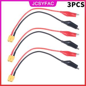 JCSYFAC Xt60 kết nối cáp Alligator clip cho công cụ đo lường SkyRC nc2500 Pro động cơ Run-in dòng 14awg điện kết nối cáp