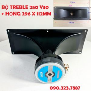 Bộ treble 250 Y30 + Họng loa 192x112mm trép chuyên loa kéo dàn karaoke . Loại tốt