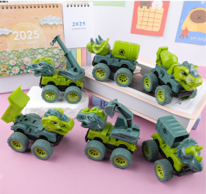 Childrens toy inertia stunt dinosaur car engineering vehicle