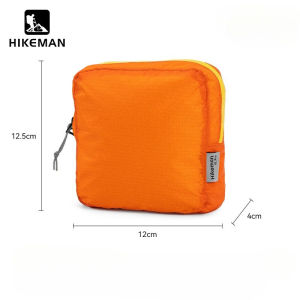 KKN Outdoor Travel Waterproof Storage Bag 12 * 12.5 * 4CM 15D Single Silicone Nylon YKK Zipper 11g