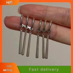 HB 1Pair Anime Earrings Women Men Cosplay Earrings  Jewelry Fashion Fake Triple Earring Dangle Long Earing