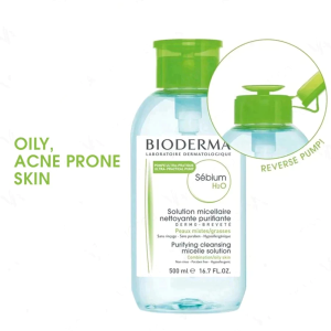 [SG Local Stock] Bioderma Sensibio H2O / Sebium Micellar Water Makeup Remover (500ml)  |  no rinse cleansing water