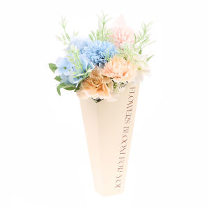 Minwen 1ชิ้นกล่องกระดาษห่อของขวัญดอกไม้ถุงบรรจุภัณฑ์ช่อดอกไม้วัสดุห่อกระดาษดอกไม้อุปกรณ์จัดงานแต่งงาน