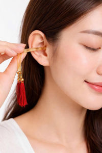 Dụng Cụ Lấy Ráy Tai Sừng Cừu Tự Nhiên 8.5cm - Ngoáy Tai Thủ Công Cao Cấp An Toàn PVN9538