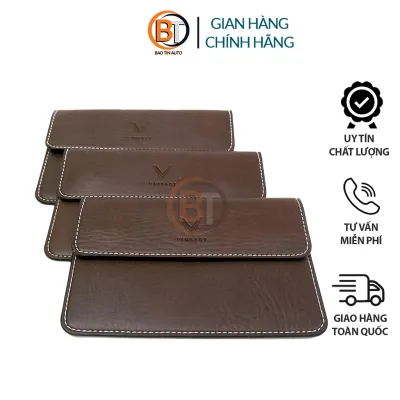 Ví da đựng giấy tờ Logo hãng xe VINFAST Túi đựng giấy tờ xe ô tô Ví nâu đựng giấy tờ xe ô tô cao cấp chống thấm nước