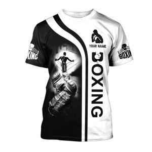 [Local Stock] HBESTY Halloween Christmas 3D Printed Boxing Combat Sports T Shirt for Men Customized Pattern Tee Shirts Summer Street Loose Short Sleeve O-Neck T-shirts