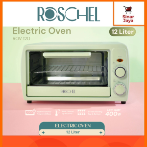ROSCHEL RV-120 Oven Listrik Toaster Low Watt 12 Liter (400 Watt)
