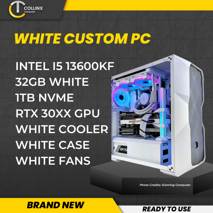 [ WHITE PC BUILD W ] INTEL CORE I5 13600KF 13TH GEN CPU Desktop Package ...