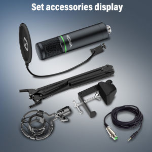 KOORFLY F22 PRO 48V Condenser Microphone Live Streaming Condenser DSP Professional Mute Accurate For Anchor Recording