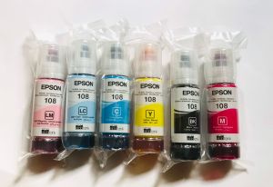 Bộ mực 6 màu mã 108 dùng cho máy in Epson L8050 L18050.v.v.