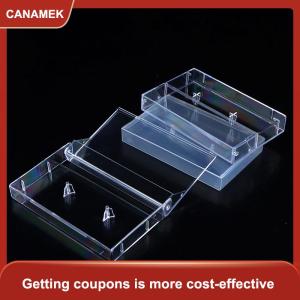 【CANAMEK】 1 cái hộp Băng Cassette hộp đựng trong suốt Hộp Băng trống ghi âm từ tính hộp chống bụi