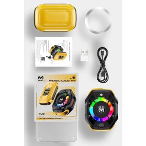 MEMO CX12 Mobile Phone Cool Heat Sink AI Semiconductor with Battery Digital Display Cooling Radiator for IOS Android PUBG Cooler Fan Portable Usb Alloy