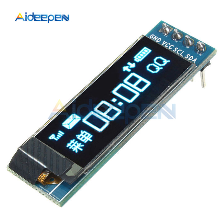 Màn Hình Lcd Màu Xanh Dương/Trắng Mô-đun Oled Tự Làm 128X32 Iic I2C ...