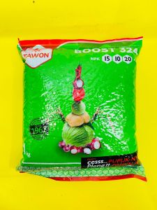 Pupuk NPK 15-10-20+TE BOOST 324 kemasan 1kg Cap Tawon
