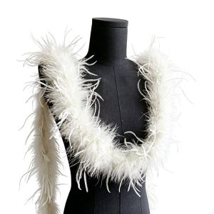 NOBLEE Fluffy Imitation Long Hair Strips 8cm Width Multicolor Artificial Fur Ribbon Trims Plush Texture Ostrich Feathers Boa DIY Accessories