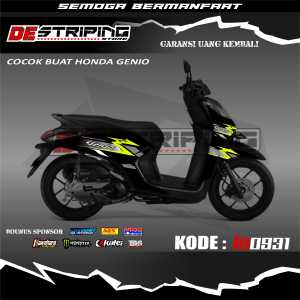 Sticker Striping Variasi Genio Semi Full Kode LA0931 - Stiker Striping Motor List Variasi Honda Genio