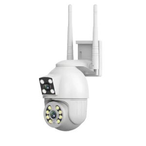 V380 PRO BP3 4K 6MP Dual Lens cctv camera outdoor Wifi Connect 360 Outdoor Waterproof Two Way Audio PTZ Control Night Vision IP66 Waterproof