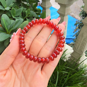 Q1596 Vòng full đồng điếu Ngọc Agate Đỏ cho Hỏa và Thổ - Phong Thuỷ TUDO