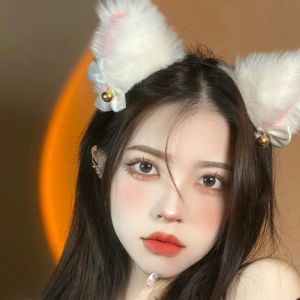 2 Pairs/Set Multiple Styles Plush Animal Cat Ears Hairpins Lolita Sweet Fluffy Ear Cosplay Anime Hair Clip for Women Party Costume Hair Accessories