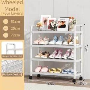 SZXBOGS Multi-Layer Design Shoe Rack Plastic Material Freestanding Type Shoe Stand Space Saving Storage Rack Student Dormitory