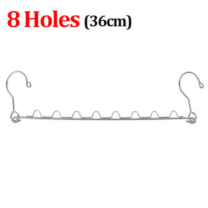 ชั้นวางที่จัดระเบียบตู้เสื้อผ้าห่วงแขวนตู้เสื้อผ้าไม้แขวนผ้าโลหะสแตนเลส6/10รูประหยัดพื้นที่สำหรับเก็บเสื้อ