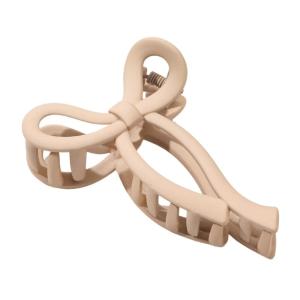 Lovely Bowknot Hair Claw Simple Temperament Hair Clip Ponytails Hairpin for Various Occasion