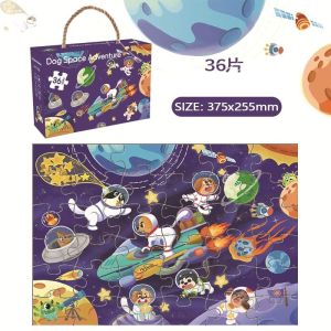 36PCS Puzzle Jigsaw Toys For Children Cartoon Animal Puzzles Intelligence Kids Early Educational IQ Toys for Children