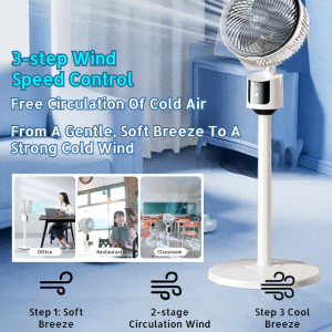 Floor-standing air circulation fan silent air volume remote control energy saving floor-standing air circulation fan student dormitory USB interface
