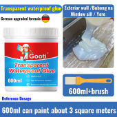 👍1000G with brush👍 Super Transparent Waterproof Sealant Glue repair Bubong Cement Wall Tile Plywood Roof Cracks Concrete Watertight Waterproof Paint Without Leakage Waterproofing Sealer - Lazada