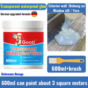 💥1000ml/600ml💥Transparent Water Proof Glue Super Waterproof Glue Sealant For toilets walls windowsills roofs concrete swimming pools fish tanks Water Proofing Sealant Paint Water Proof Glue for Cement Roof Leak Water Proofing for Concrete
