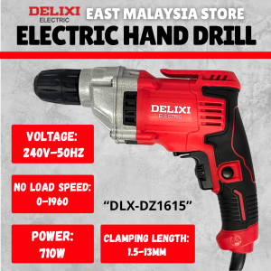 DELIXI Electric Hand Drill DLX-DZ1613 / DZ1615 – 550W / 710W Power