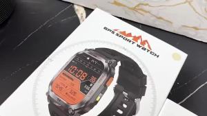 2025 New Built-in GPS Smart Watch Men Flashlight 2.01"HD AMOLED Screen 630mAh IP68 Waterproof Compass GPS Motion trajectory Bluetooth Call Outdoor SmartWatch