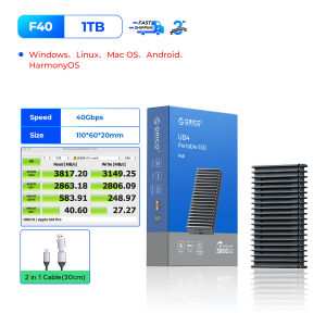 ORICO 40Gbps USB4แบบพกพา SSD สนับสนุน Thunderbolt 3/4การ์ดความจำ3800ความเร็วในการเขียนเมกะไบต์/วินาที3000ความเร็วในเมกะไบต์/วินาทีน้ำแข็งผิวเย็นฟิล์มความเข้ากันได้หลายระบบ