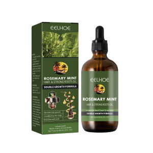 Eelhoe Rosemary Hair Care Oil Relieves Dryness Control Oil Clean Flaking Scalp Hair Care Anti-Dandruff Treatment Essential Oil Anti Hair Loss Fast Regrowth Essence Aromatherapy Hair-restorer Dense Hair Growth Serum