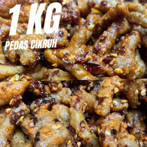 Usus Krispi  1KG / kripik usus 1 KG usus Crispy bumbu Pedas daun jeruk mantap PEDES NAMPOL
