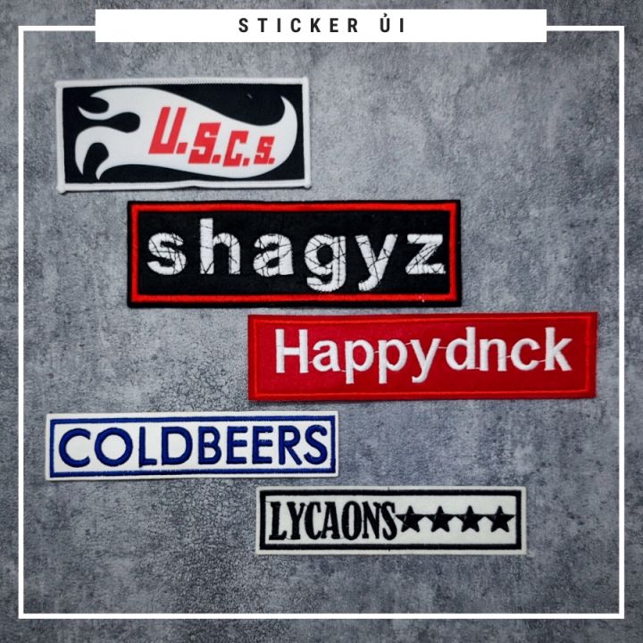 Sticker ủi áo Cao cấp - CÓ SẴN KEO ỦI - sticker vải dùng làm miếng vá ...