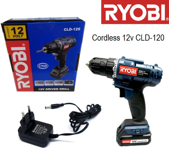 Ryobi Cordless Drill Driver CLD-120 Mesin Bor Baterai Cordless