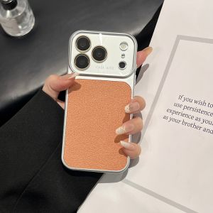 Laser Camera Protection Lunar Crater Texture Case For iPhone 17 16 15 14 13 Pro Max Plain Frosted Glass Lens Shockproof Cover