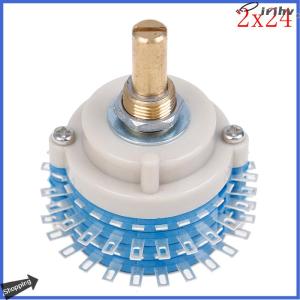 【jianzhanqinl】 2 cực 24 Bước 2x24 chuyển đổi quay suy hao điều khiển âm lượng DIY nồi Chiết