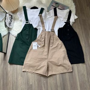 TIENSTYLE - Sét Bộ Yếm Áo Babytee Tay Ngắn Phom Rộng Size S M L Dưới 60Kg Yếm Cho Bé