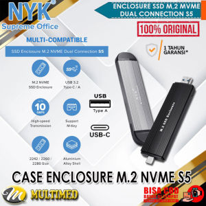 Case SSD M2 NVME External Dual Connection USB / Type C NYK S5