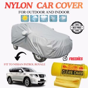NISSAN PATROL ROYALE Waterproof Nylon Car Cover Lightweight For Big SUV Car Protection With Chamois Towel