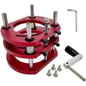 Adjustable Router Table Base Heavy Duty Aluminum Construction Lifting Systems Base With Steel Support Rod Secure Mount