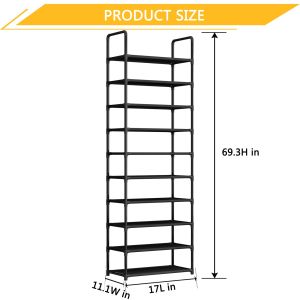 Shoe rack multi-layer shoe rack space saving storage rack multi-function shoe rack easy to assemble