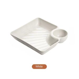 Japanese simple sauce separation plate vegetable plate dumplings fruit plate dipping sauce plate