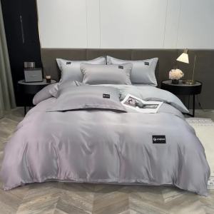 Nanjiren Summer Ice Silk Quilt Cover Bed Sheet Bedding Set Dormitory Three-Piece Set Lightweight Luxury Bedding LZD