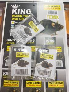 RACUN TIKUS KING/RACUN MATI KERING PEMBASMI HAMA BAIK DI RUMAH/DI KEBUN UNTUK PEMBASMI TIKUS GOT HARGA MURAH DIJAMIN HAMA PUNAH 1PK ISI 4PC BISA DI CAMPURKAN DENGAN BERBAGAI MAKANAN YANG DI SUKAI SI HAMA TSBT