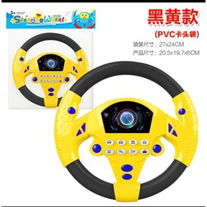 Simulation Driving Music Steering Wheel Child Baby Early Educational Learning Electronic Toddler Kids Pretend Play Toys